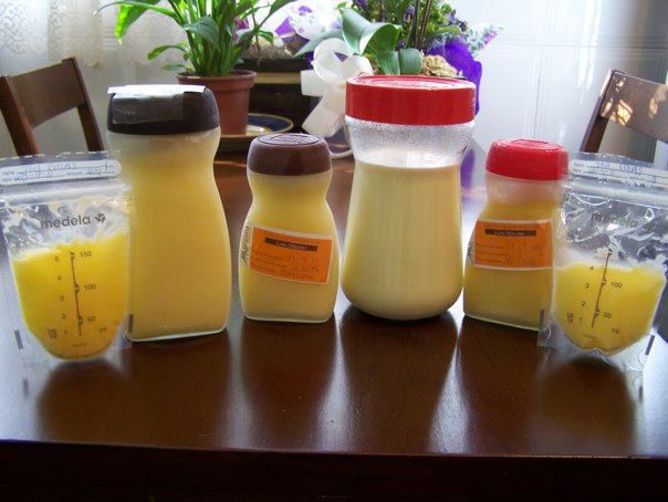 colostrum from breasts